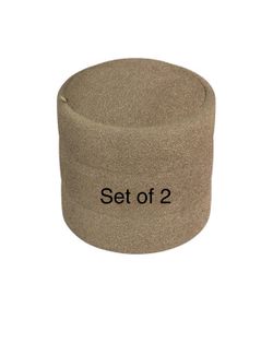 Storage ottoman set of 2