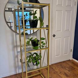 Champagne Gold Glass Shelf