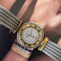 Philippe Carriol – Stainless Steel Celtic Cable Bracelet Quartz Watch A timeless classic from the house that helped shape contemporary luxury design. 