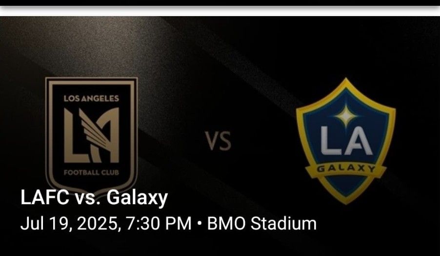 LAFC VS LA GALAXY