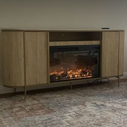 Tv Stand , Fireplace , Great Condition $350 Price Is Must Pick Up