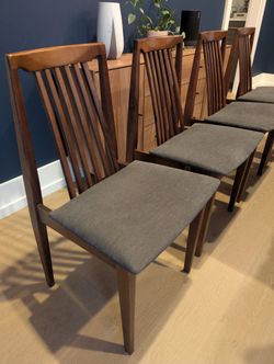 4 Vintage Mid-century Danish Dining Chairs