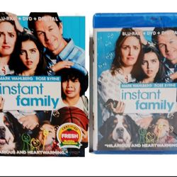 Instant Family: Bu-ray + DVD + Digital 2018 W/Slipcover Brand New Factory Sealed