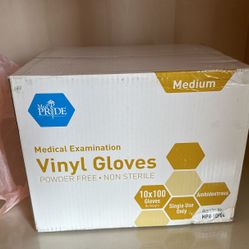 1000 Medical Exam Gloves NEW IN BOX Sz Medium