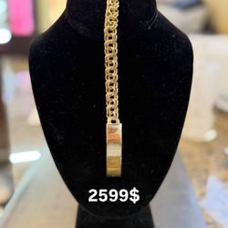 Gold Chink Link Bracelet 