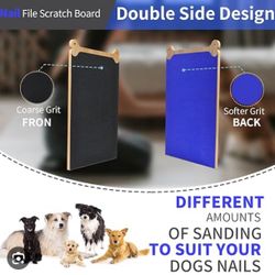 Brand New in Box Blue  Dog Scratch Pad For Large Dog-Dog Scratching Pad Double Sided Large Size-Wall-Mounted Dog Nail File-Fear Free Nail