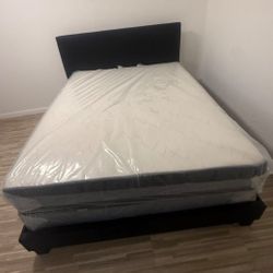Full Size Bed Frame With MATTRESS Free Delivery 