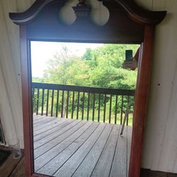VINTAGE QUEEN ANNE MIRROR