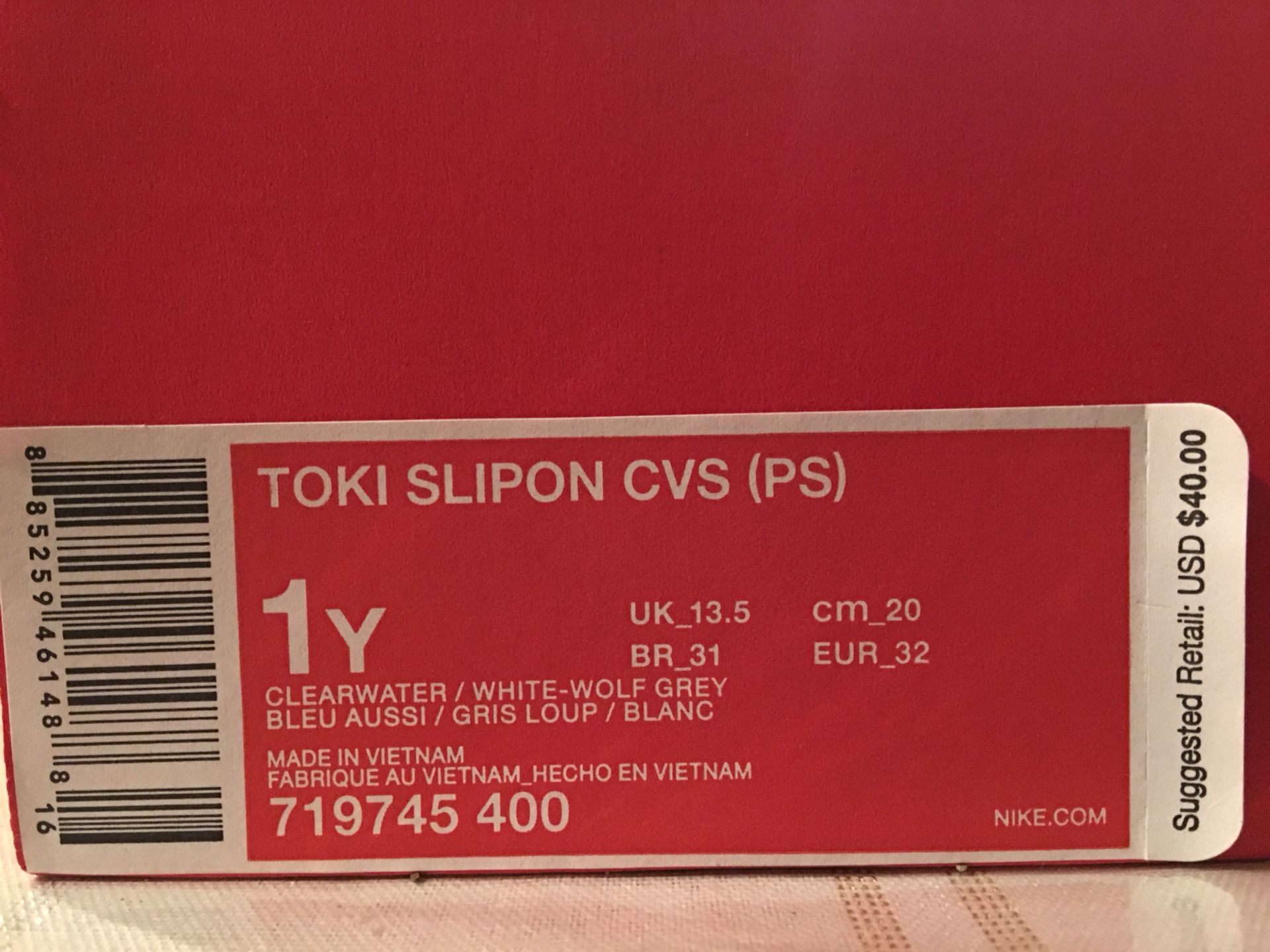Nike Toki Slip On CVS Boys Girls Shoe Size 1Y Brand New for Sale in Surprise, AZ OfferUp