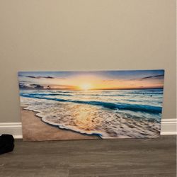 canvas wall art of the beach