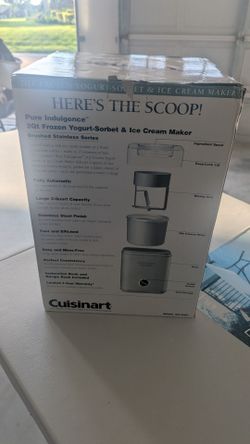 Cuisinart ice cream maker.