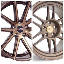 Bronze wheels 18" fit 5x100 5x114 5x120 ( only 50 down payment/ no CREDIT CHECK)