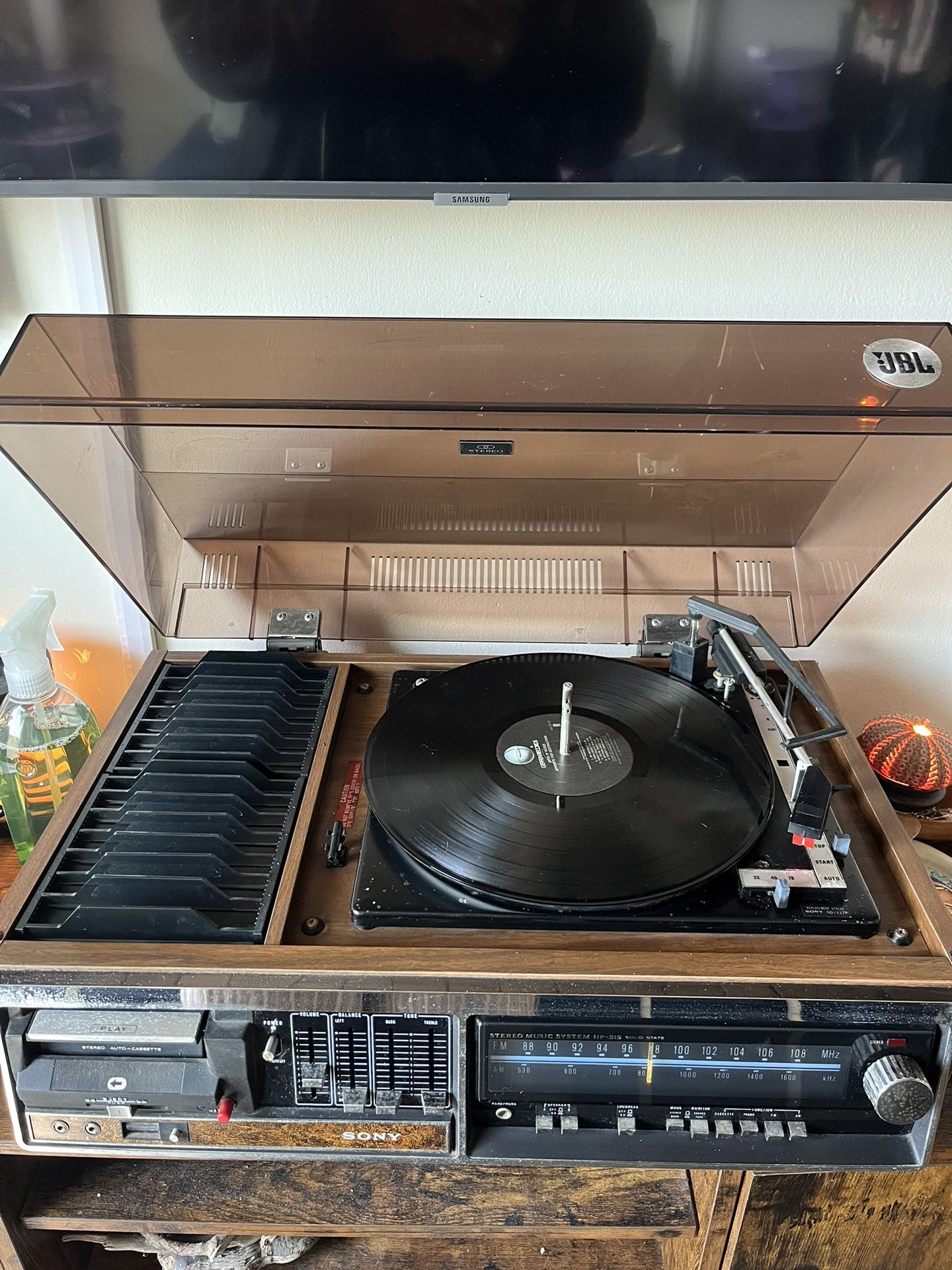 1970 Sony JBL HP-319 Record And Cassette Player Good Condition