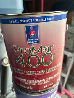 Sherwin Williams 1 gallon Eg-Shel white
