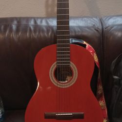 Like New Lucero LC100 Acoustic Guitar with Carry Bag