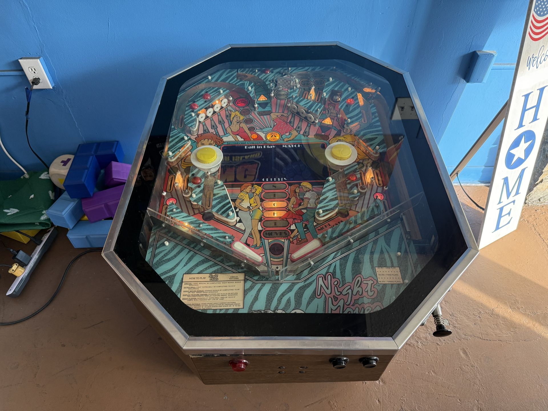 Night Moves Cocktail Pinball Machine