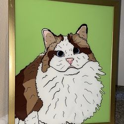 Glass Paintings Family, Friends, Pets, Anime & Cartoon Portraits Available LOCATED IN COVINA