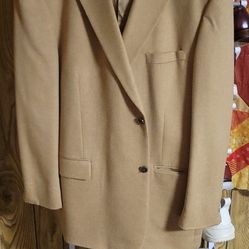 100% camel skin blazer 50 long