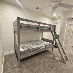Bunk Bed With Mattresses -New