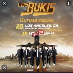 LOS BUKIS SABADO 8 Boletos $60Cada Uno 