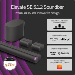 VIZIO Elevate SE 5.1.2 Channel Soundbar, QuickFit Compatible