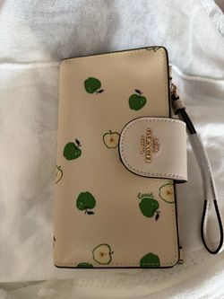 Coach Apple Print Tech Wallet – Brand New with Tag – Rare Print