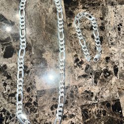 Silver Chain & Bracelet 