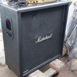 Marshall Amp Model 400b With All Cables And Plugs And 4 Power Boxes