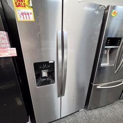 Black Friday sale‼️New Scratch&Dent Whirlpool 36” Side By Side Door Fridge With 1 Year Warranty Delivery availeble 