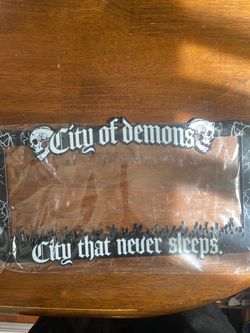 City of Demons License Plate Frame