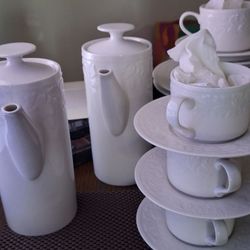 White dishes