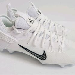 Brand New Nike Huarache 9 Elite Low Lax Football Cleats White Black Youth Kids Sizes 1.5, 2, 2.5, 3.5, 4
