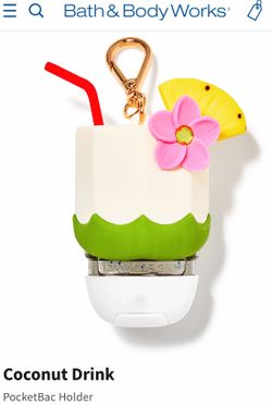 Super Cute! BATH & BODY WORKS🥥🍹🌺COCONUT Drink🌺🍹🥥pocketbac holder