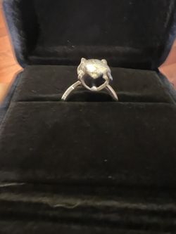 Flawless For Her Solitaire Ring Certified 3CT VVS1 Moissanite GRA Certified Diamond Silver Ring