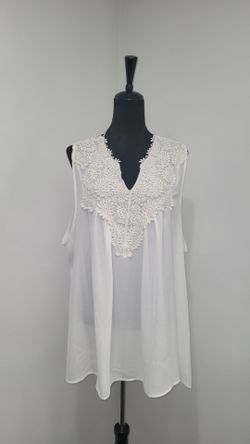 Womens Flowy Tank Top Plus Size 3X Cash Only