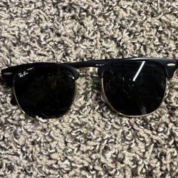 Ray-Ban Accessories | Rayban Club Masters | Color : Black | Lens : Green | Size : 51w -145- 21L 3N