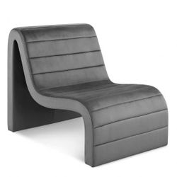 Modern | Contemporary Velvet Upholstered Accent Chair