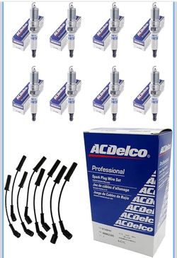 ACD-OEM 41-962 Double Platinum Spark Plugs + ACD-OEM 9748HH Spark Plug Wire Set