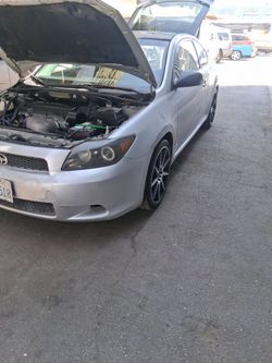 Scion tC Silver Coupe