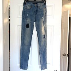 Aeropostale Blue Denim High Rise Jeggings