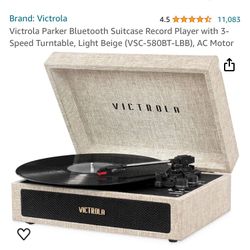 Like New Vitrola Journey And Bluetooth Record Player