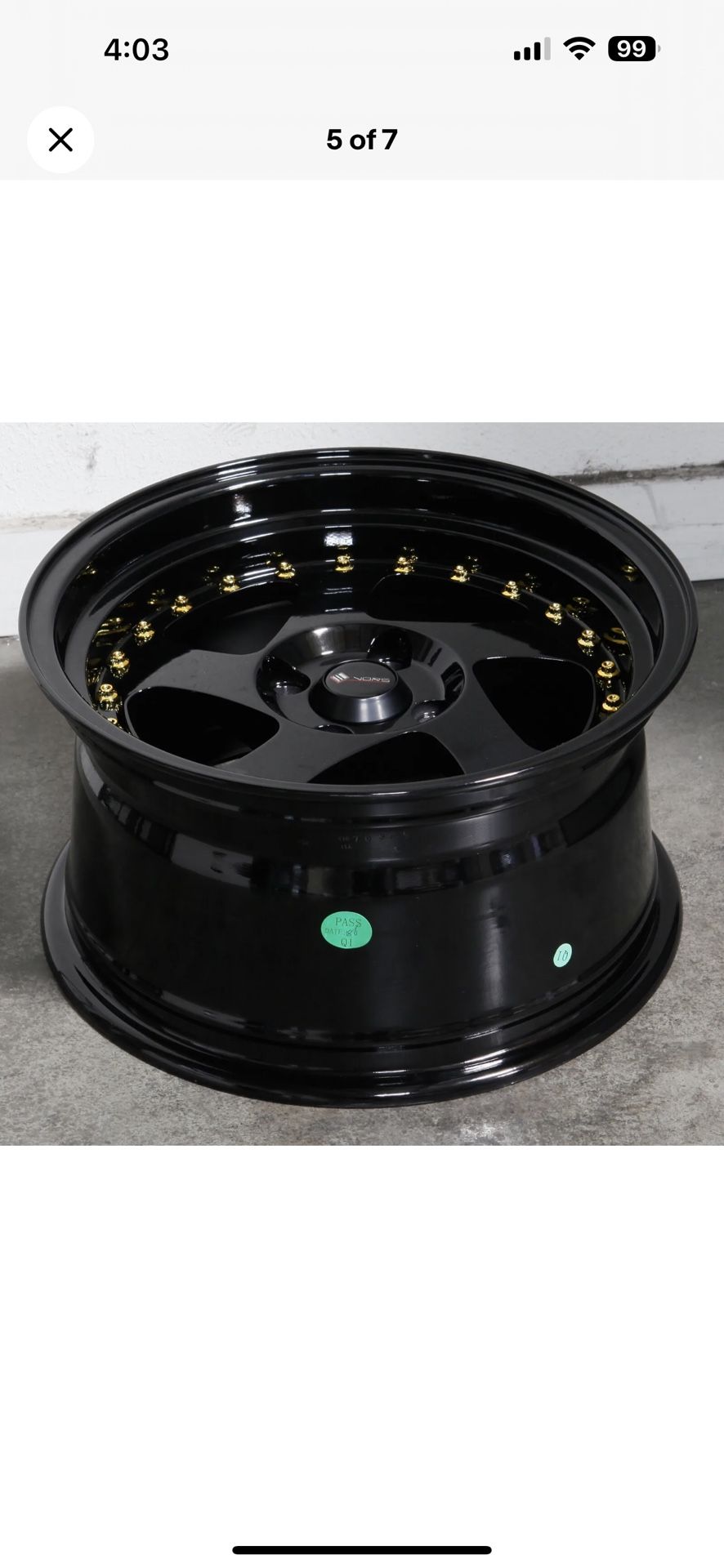 15x8 4x100 New Rims