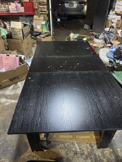 Extendable Dining Table - Black, Brand New (Minor Defects)