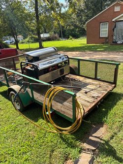 Alkota Hot Water Pressure Washer on Utility Trailer