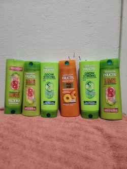 Tres shampoo garnier y Tres acondicionadores por $21