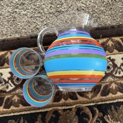 Pitcher w Two Glasses