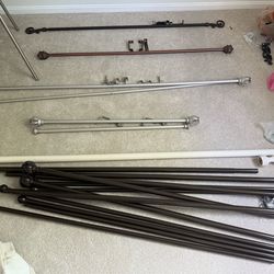 Various curtain rods