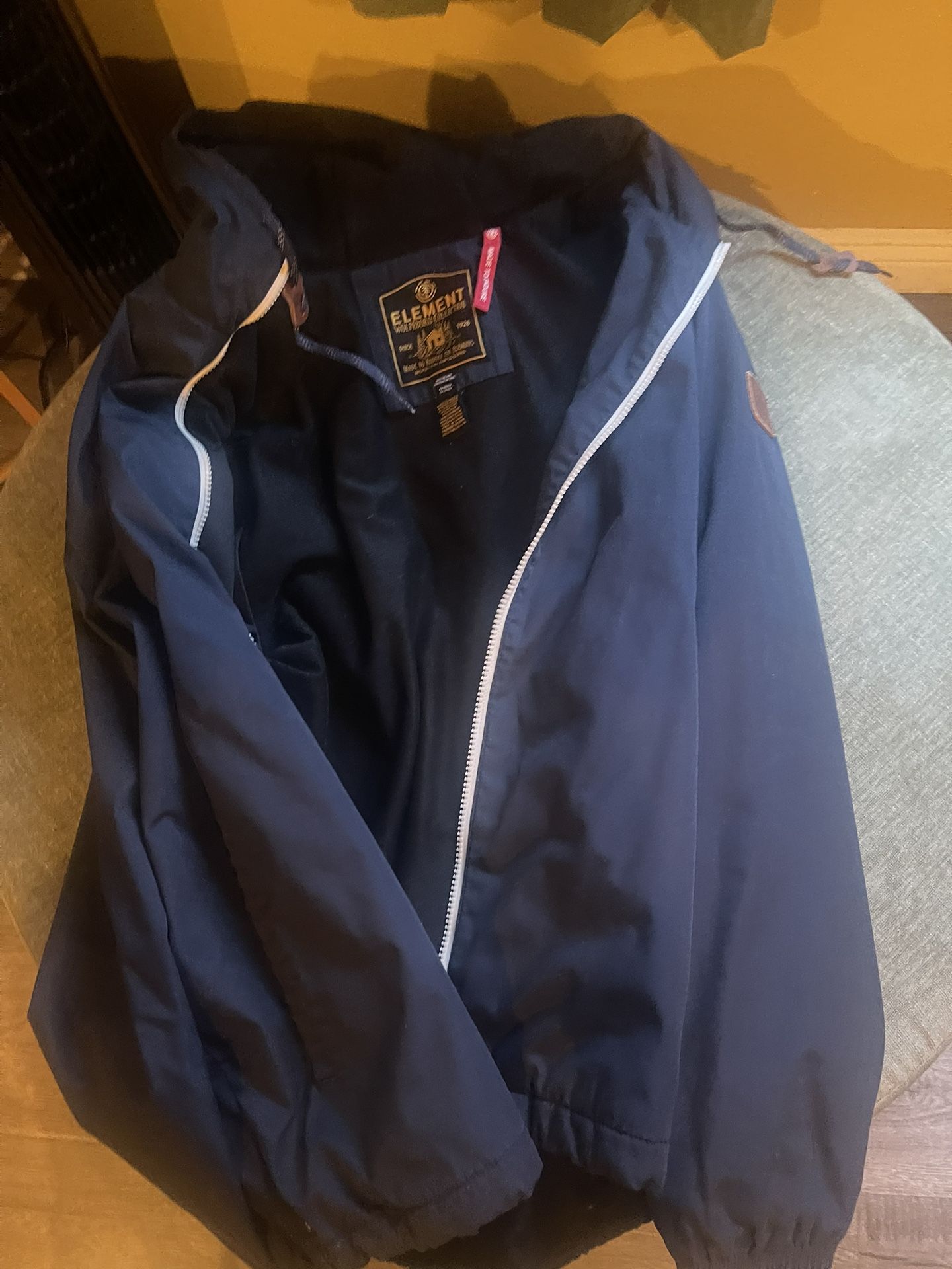 Men’s Large  Element Wolfeboro Navy Blue Hoodie Jacket 