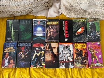 Vintage VHS Movie Lot - Creepozoids etc