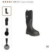 Muck boots steel toe rubber boots size 11 #CHS000A